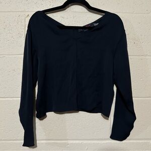 Alice + Olivia women’s black‎ blouse shirt size XS 95% silk